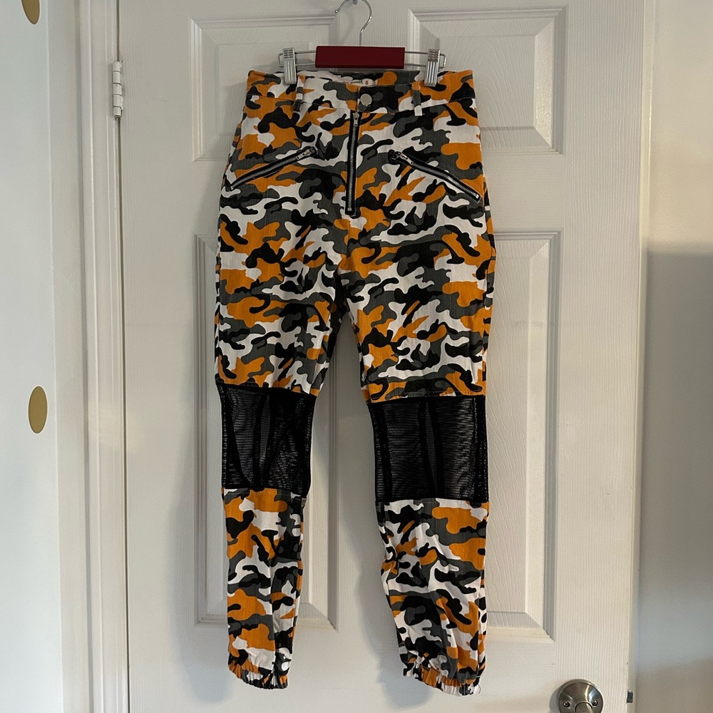 Orange camo pants